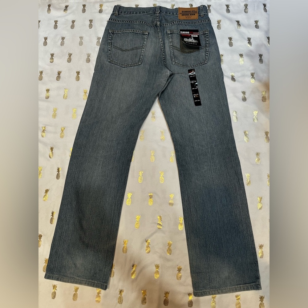 Men's Classic Fit Original Denim Blue Jeans, NWT Mens 32 x 32